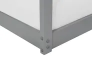 Hochbett Haus Kiefernholz LABATUT 90 x 200 cm Grau_911234