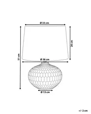 Table Lamp PIRITA Ceramic Gold_736580