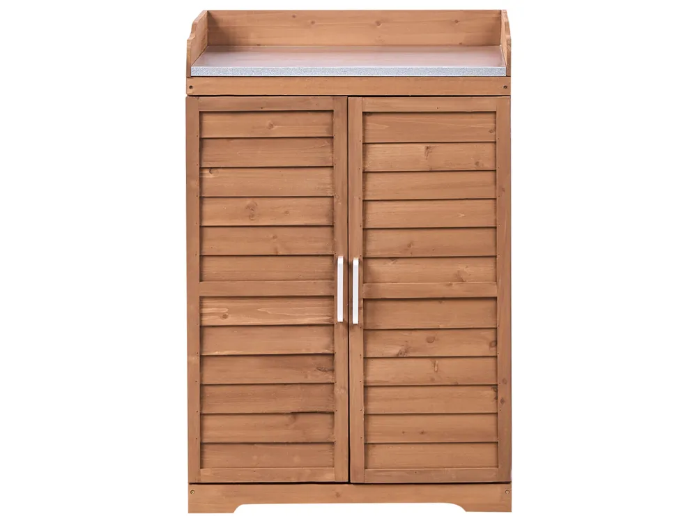 Pflanztisch TEREVILLE 67 cm 100 cm Tannenholz Braun_1041652