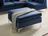 Ottomane EVJA Samtstoff Marineblau