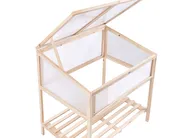 Balkongewächshaus ARANOVA 80 cm 58 cm Tannenholz Hellbraun_1024078