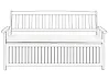 Bankauflage SOVANA 148 x 45 cm Cremeweiß
