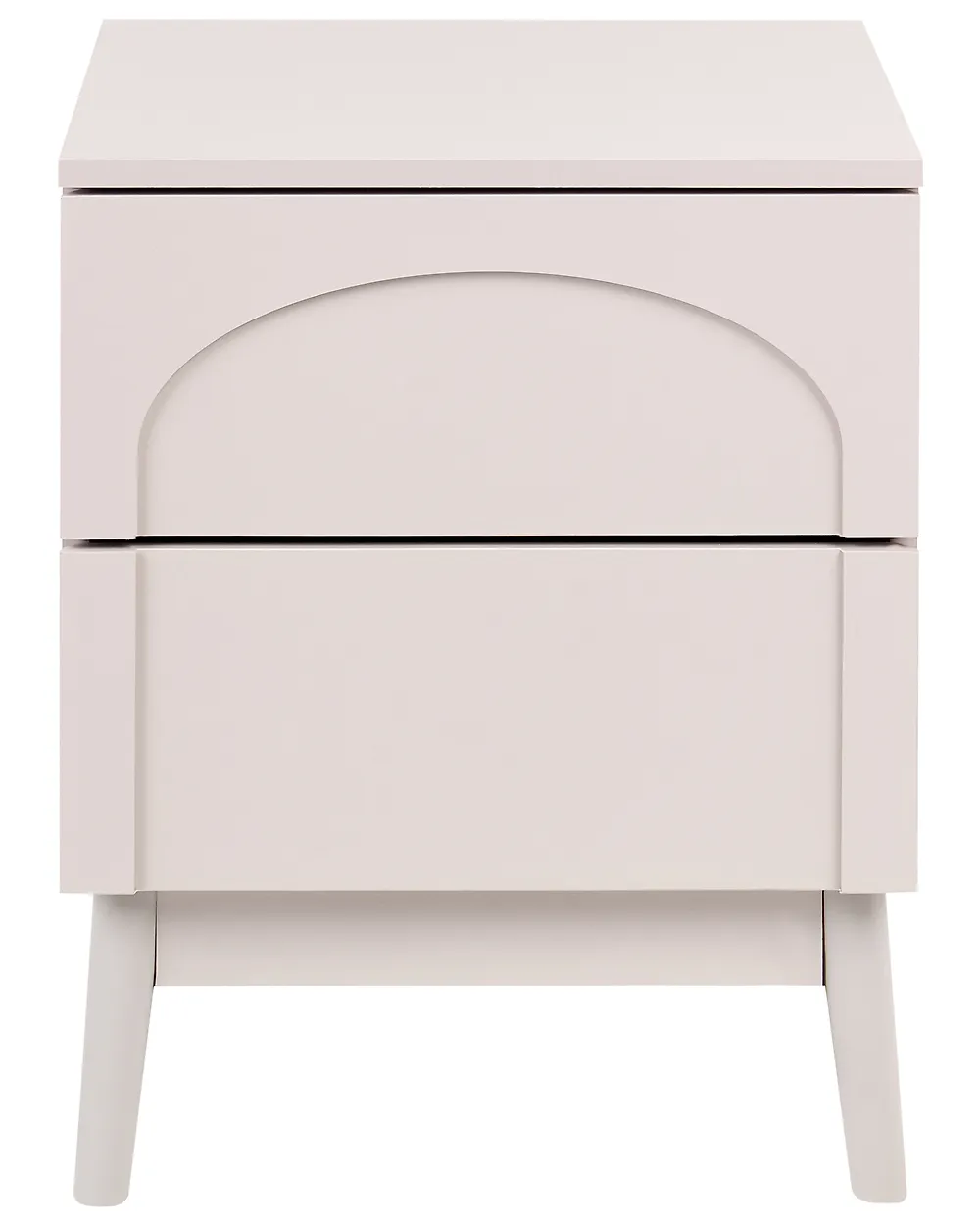 2 Drawer Bedside Table BOULIA Light Beige_1168904