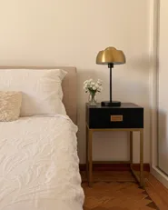 Bett mit Stauraum ORBEY Stoff Hellbeige 160 x 200 cm_1019803