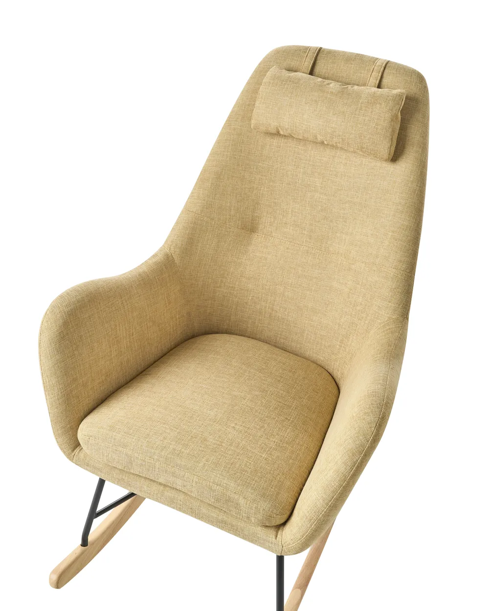 Rocking Chair ARRIE Fabric Yellow_745345