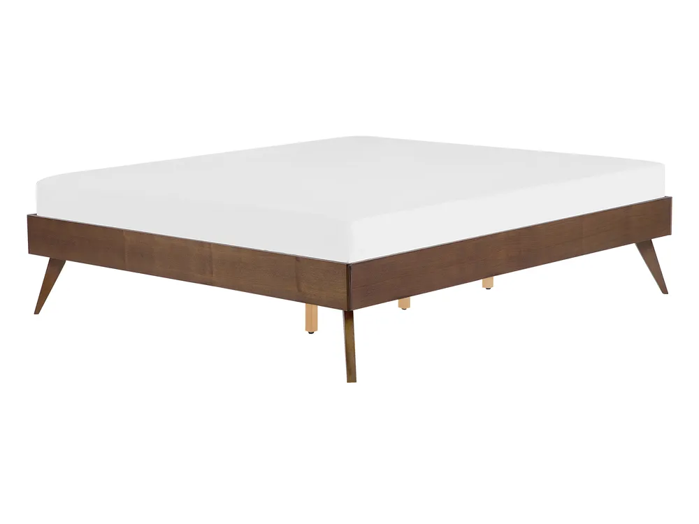 Bett ohne Kopfteil BERRIC 140 x 200 cm Dunkle Esche