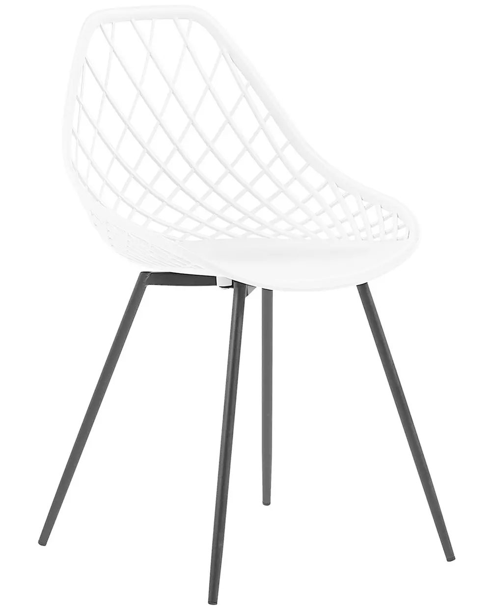 Set of 2 Dining Chairs CANTON White_775152