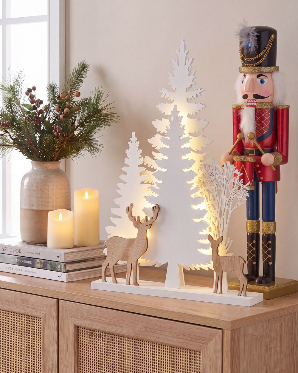 Christmas Decoration LED GISSELAN 45 cm White