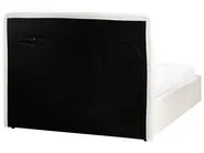 Krevet s prostorom za pohranu BRENON Buklé Krem bijela 140 x 200 cm_1055933
