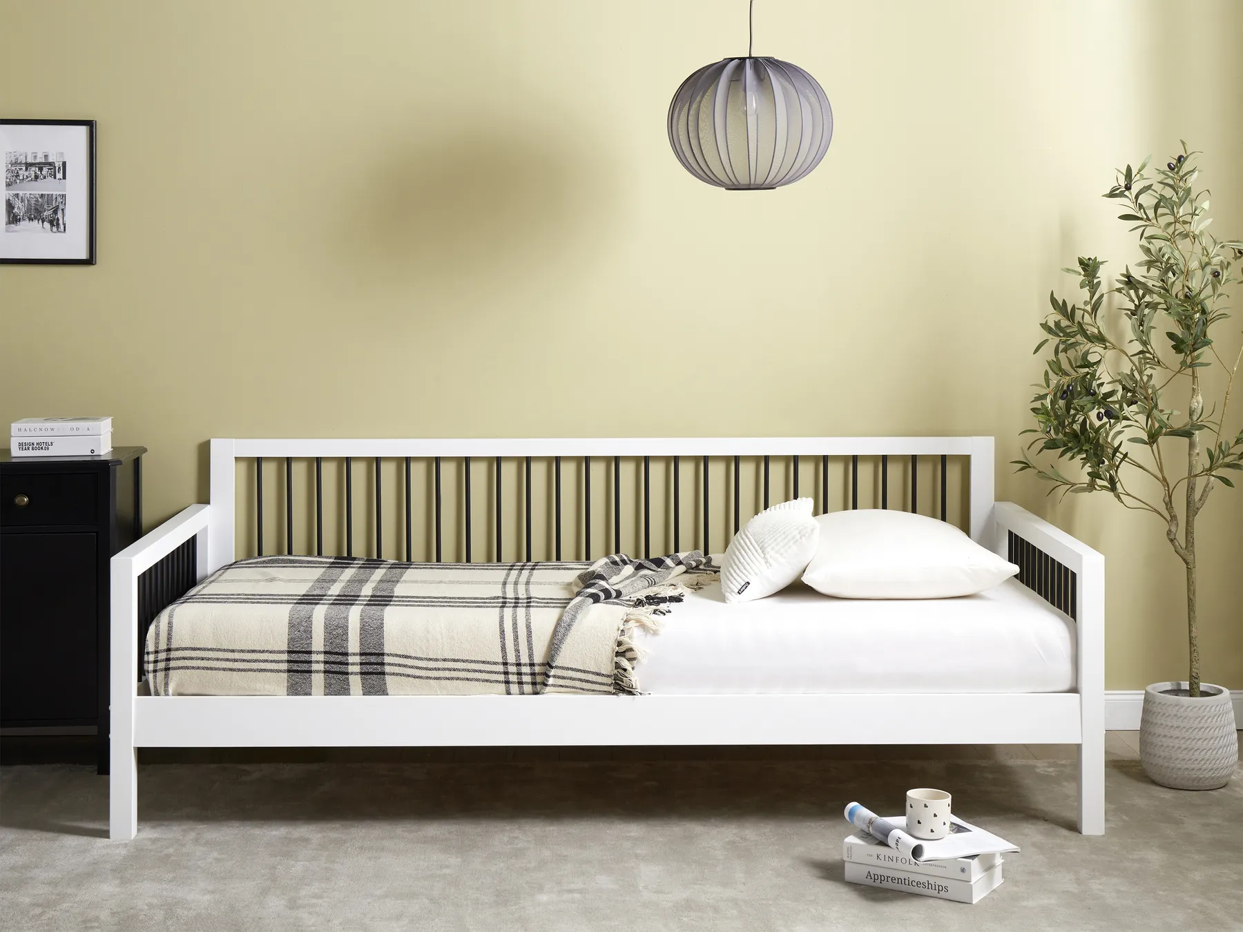 Tagesbett Holz TRICOT 90 x 200 cm Weiß_954640