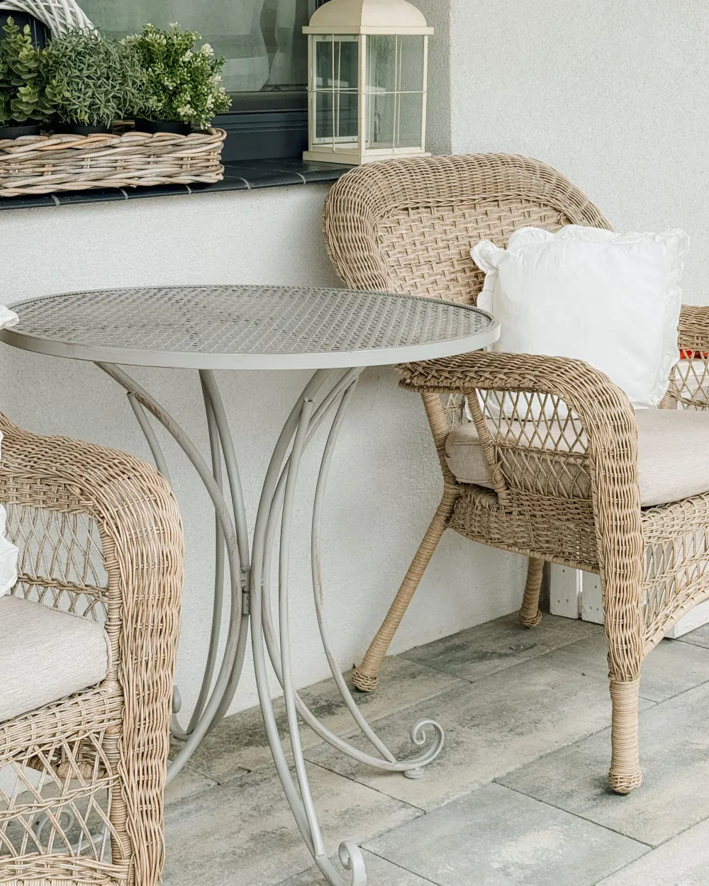 Outdoor Bistrotisch CILENTO 71 cm 71 cm Metall Grau