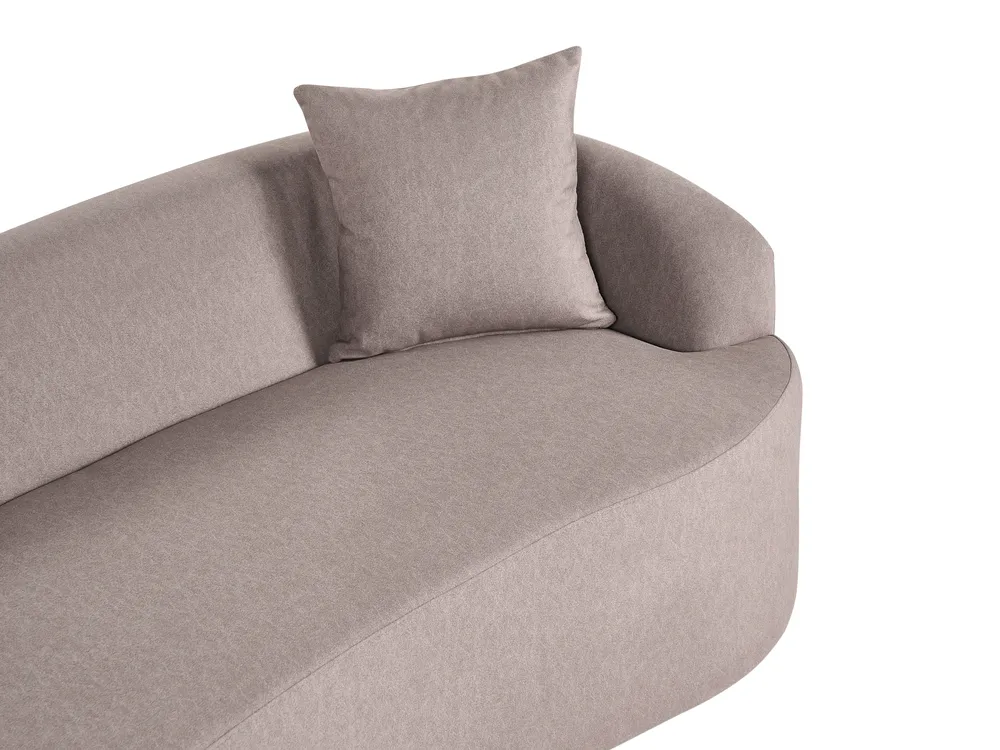 Sofa AMAL mit Ottomane Stoff Taupe_1143370