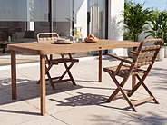 Outdoor Dining Table for 6 RONCELLO 180 cm 90 cm Acacia Wood Brown_1156003