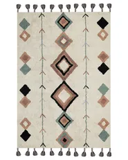 Teppich ESKISEHIR Beige 140 x 200 cm Baumwolle_839641