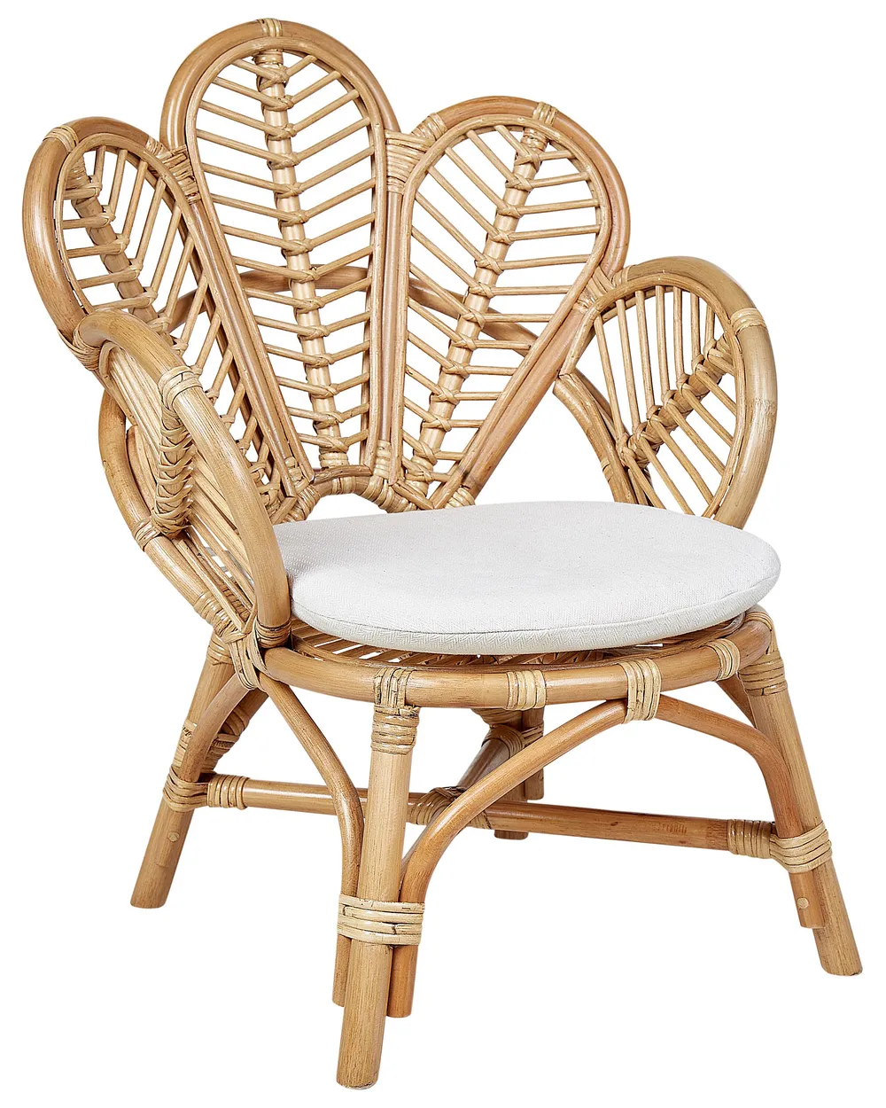 Kinder-Pfauenstuhl FLORENTINE II Rattan Naturfarben