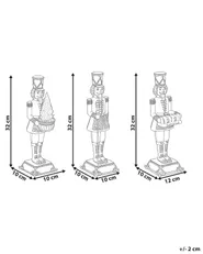 Set van 3 figuren LED PELLOSNIEMI 32 cm Notenkraker Meerkleurig_1175351