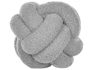 Dekokissen MALNI 19 x 19 cm Bouclé Grau Ohne Muster_854822