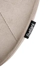 Schreibtischstuhl VELISSE Samtstoff Taupe_1062758