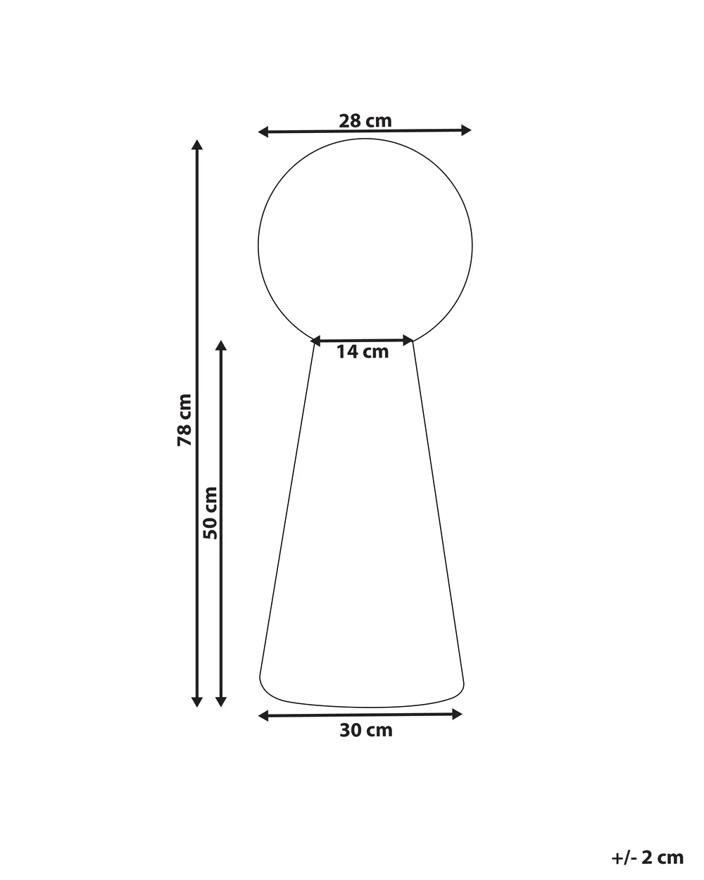 LED-Stehlampe für den Außenbereich TORNE Weiß_1022154