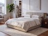 Bett mit Stauraum LAURESSES Stoff Taupe 160 x 200 cm