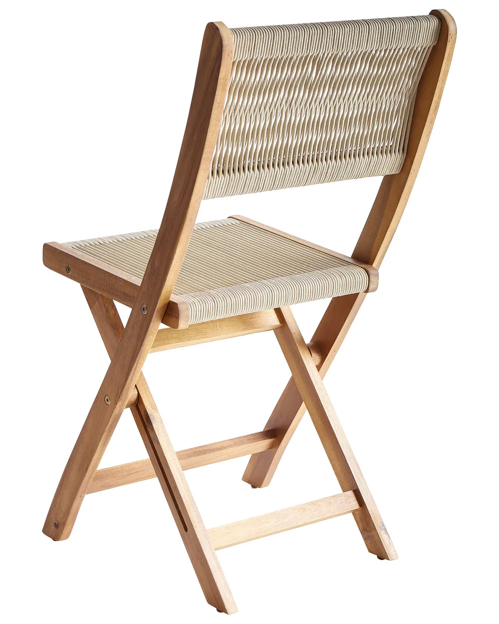 Gartenstuhl 2er Set PROSSEDI klappbar Akazienholz Beige_956593