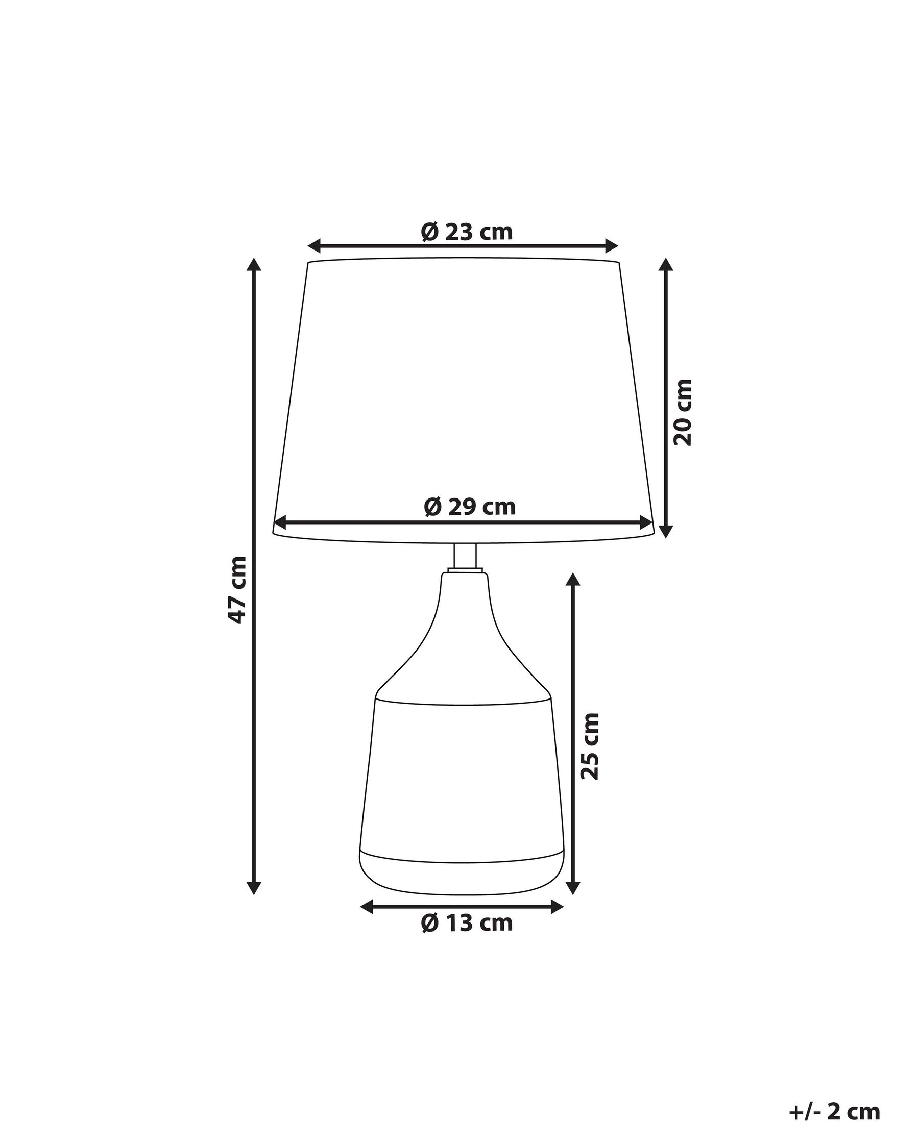 Table Lamp WARI Ceramic Golden Brown_822882