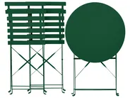 Bistro Set klappbar FIORI Metall Dunkelgrün_906089
