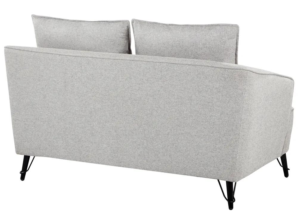 Sofa Set 5-Sitzer HOBRO Stoff Hellgrau_949683