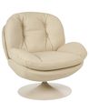 Drehsessel NOLVIK Kunstleder Beige