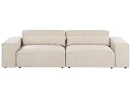 Modular Sofa 2 Seater HELLNAR Velvet Light Beige_910681