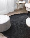 Shaggy Rug CIDE Black ø 140 cm
