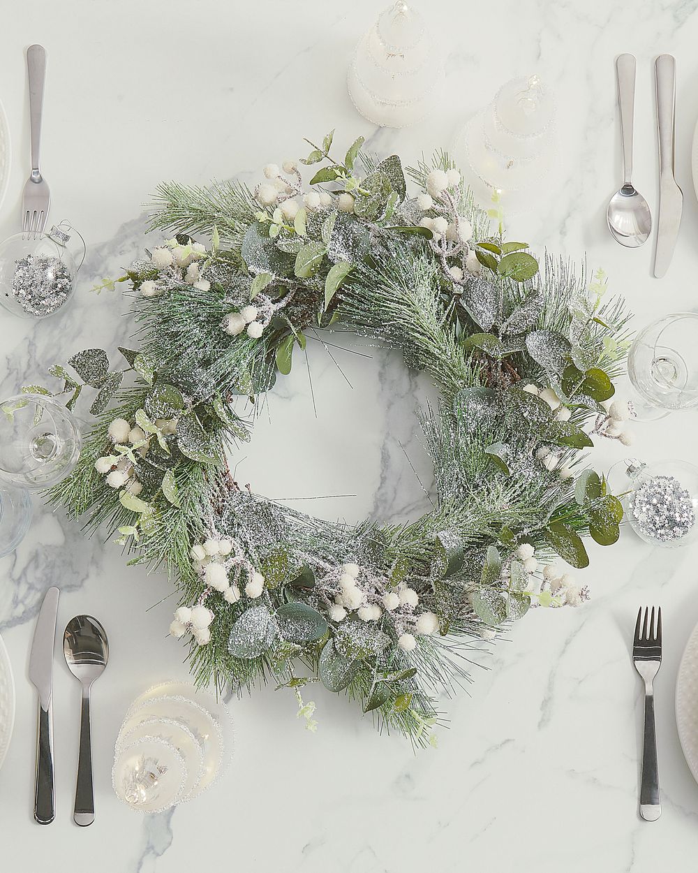 Christmas Wreath JURMU 54 cm Green