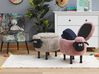 Tierhocker mit Stauraum SHEEP Schaf Stoff Rosa