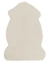 Kunstfellteppich UNDARA Beige 60 x 90 cm