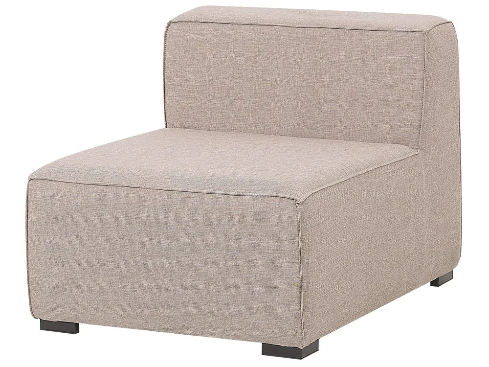 Garden Corner Sofa with Ottoman 7 Seater AREZZO Modular Beige Right Hand_825156
