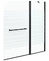 Badewannenaufsatz TUAPI 140 x 120 cm Schwarz