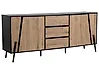 Sideboard mit 2 Türen BLACKPOOL Braun / Schwarz