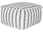 Pouf GAJAN Stoff Weiß_931682
