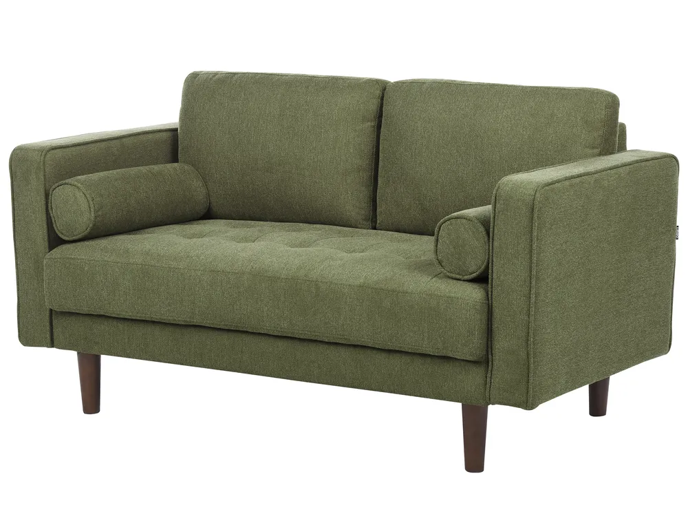 Sofa 2-Sitzer NURMO Stoff Dunkelgrün_896013