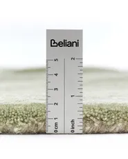 Teppich KOKKINI Hellgrün ø 140 cm Wolle_1059540