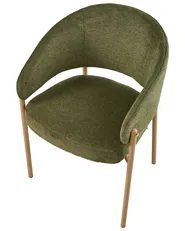 Set van 2 eetkamerstoelen ZANE Stof Groen_1042488