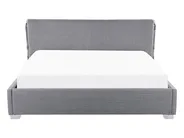 Bett mit Lattenrost Stoff PARIS 140 x 200 cm Grau_892193