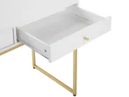 Konsolentisch DAPHNE 100 cm 48 cm mit Schubladen Weiß / Gold_811529