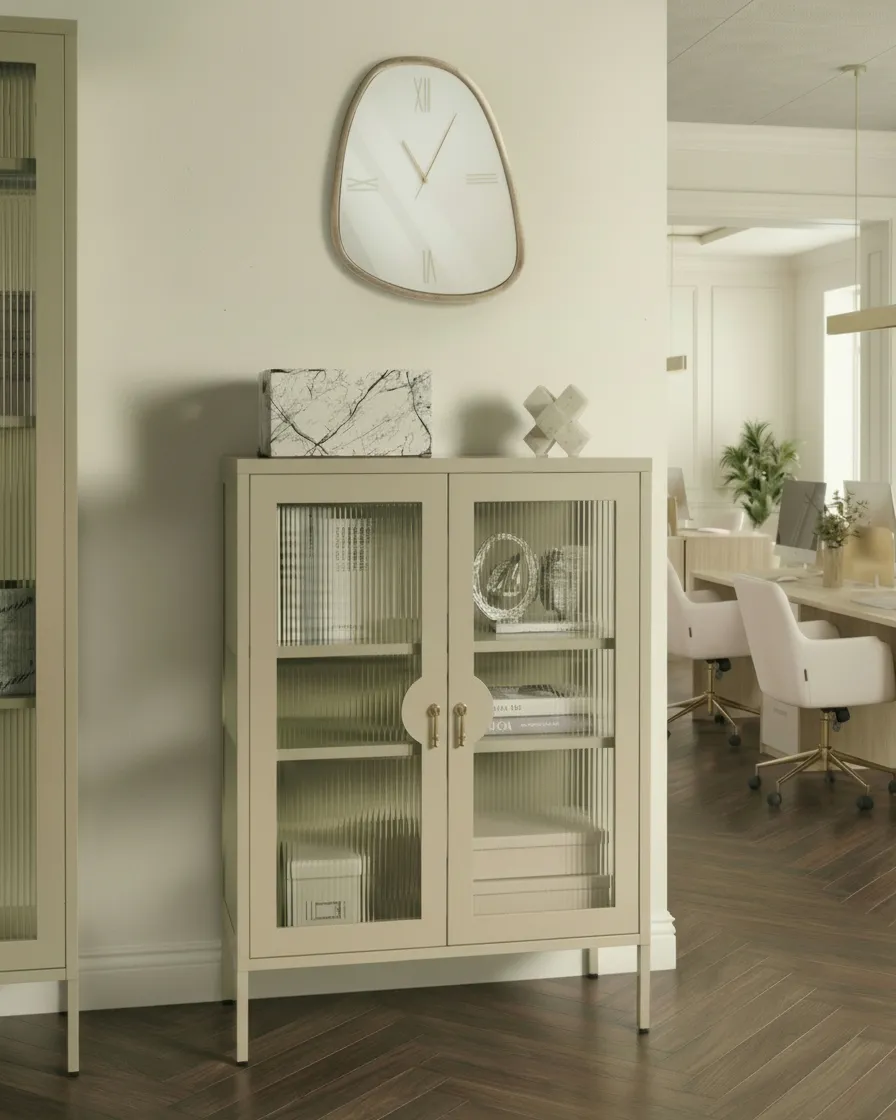 Büroschrank GLEORA Metall Hellbeige