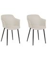 Esszimmerstuhl 2er Set ELIM Hellbeige