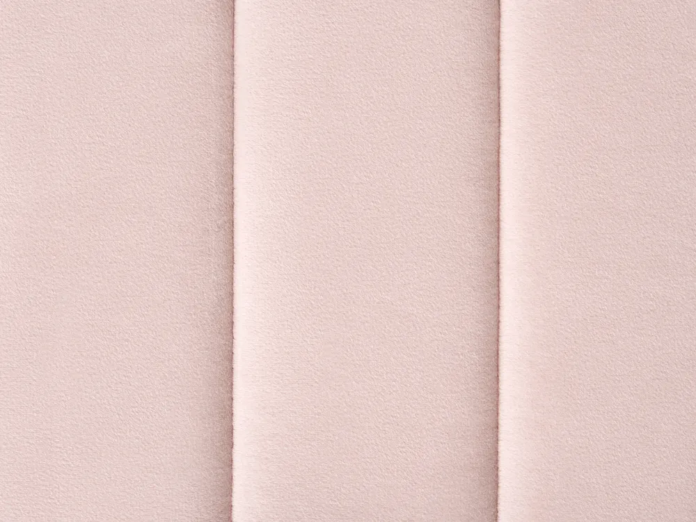 Bett mit Lattenrost Samtstoff LUNAN 120 x 200 cm Pastellrosa_1025723
