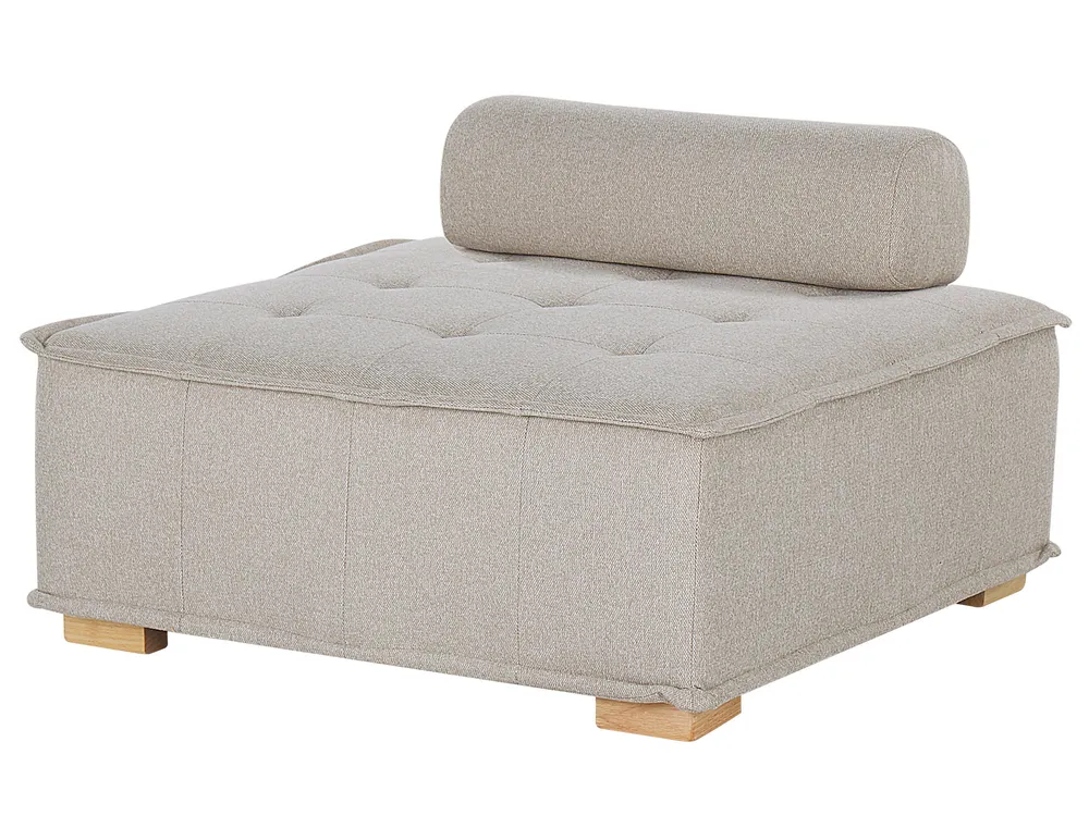 Modular Living Room Set 4 Seater TIBRO Fabric Light Beige_825926