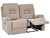 Sofa manuell verstellbar 2-Sitzer BERGEN Stoff Taupe