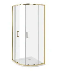 Duschkabine JUKATAN 80 x 80 x 185 cm Gold_944712