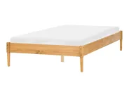 Bett ohne Kopfteil Kiefernholz VEYRAC 120 x 200 cm Hellbraun_1099067